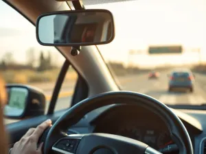 Stopa na pedale sprzęgła przy dźwigni zmiany biegów, ilustrująca prawidłowe użycie i ocenę stanu sprzęgła.