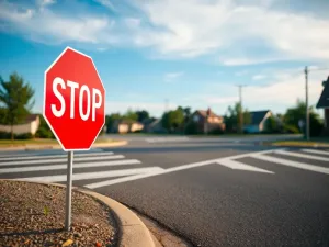 Błyszczące zawieszenie gwintowane na podłodze warsztatu, z widoczną sprężyną i regulacją, na tle uniesionego auta.