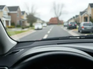 Osoba w pełnym kasku i odzieży ochronnej stoi przy quadzie na leśnej ścieżce, gotowa do bezpiecznej jazdy.