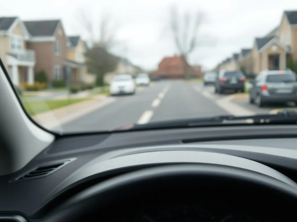 Zbliżenie deski rozdzielczej Forda Focusa MK3 z ikoną ostrzeżenia o ciśnieniu w oponach świecącą na zegarach.