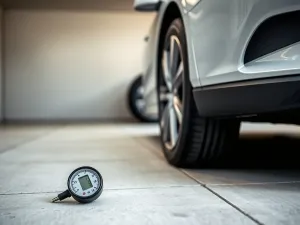 Zadbany kompakt po delikatnym tuningu na parkingu, przykład auta do modyfikacji w budżecie do 20 tys.