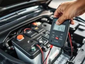 Mechanik nakłada cienką warstwę smaru pędzelkiem na zębatkę rozrusznika samochodowego na czystym stole warsztatowym